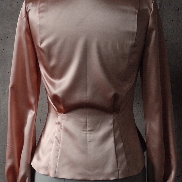 BARBIE PASTEL Silk PussyBow Blouse - Picture 2 of 3